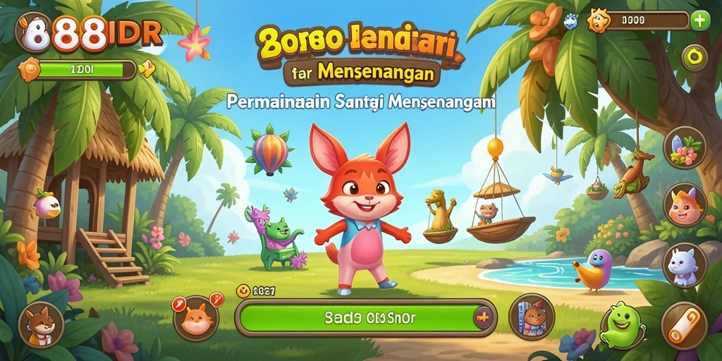 Menampilkan gameplay santai dan menyenangkan dari 888IDR.