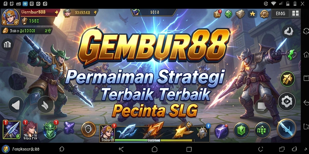 Tampilan gameplay <strong>GEMBUR88</strong> yang menegangkan dan strategis dalam pertempuran.