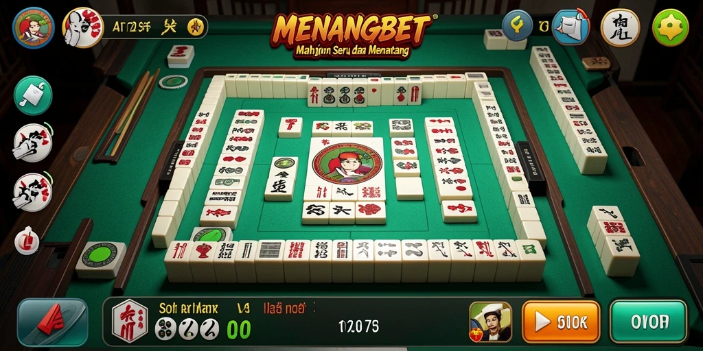 Tampilan gameplay Mahjong yang menarik dan menantang di MENANGBET.