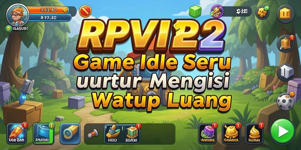 Tampilan gameplay seru RPVIP2 yang menampilkan aksi Idle.