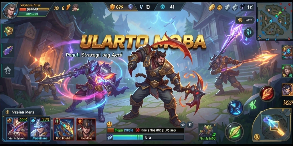 Tampilan gameplay ULARTOTO yang epik dan penuh aksi.